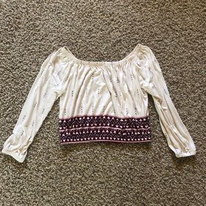 H&M Divided Long Sleeve Crop Top
